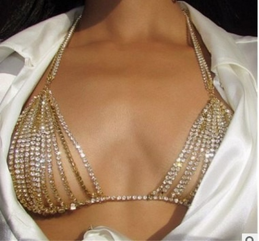 Luxury Heart Crytal Bikini Bod - Thong Bikini Women ulasan dan harga
