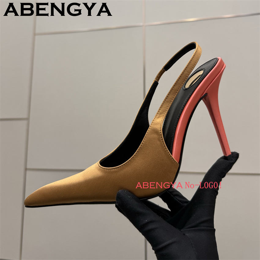 Multi-color Satin Pointy Toe T - Slip Dress Satin ulasan dan harga