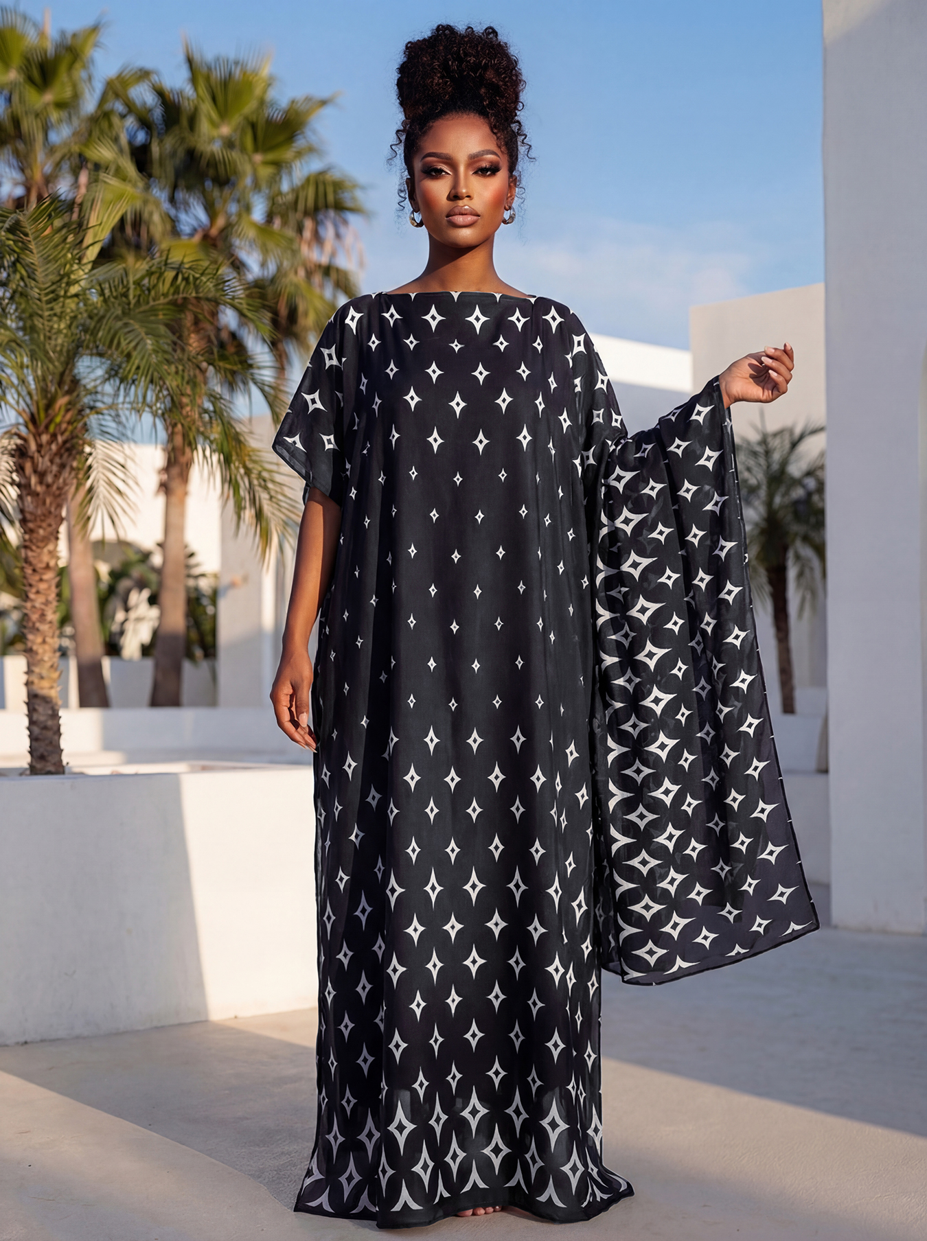 New Style Long Loose Silk Blen - Robe Silk Women ulasan dan harga