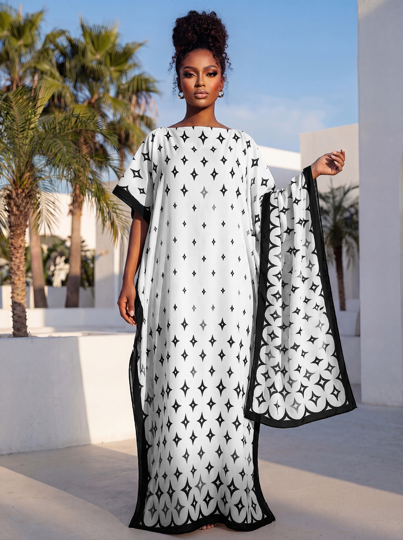 New Style Long Loose Silk Blen - Robe Silk Women ulasan dan harga