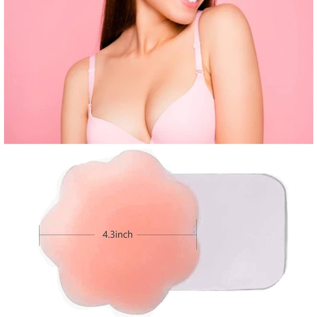 4.3 Inch Reusable Silicone Nip - Nipple Cover Pasties ulasan dan harga