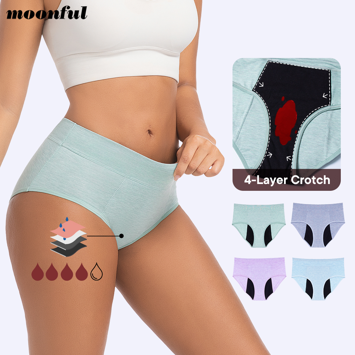 Menstrual Panties Woman Super  - Period Panty Absorbent ulasan dan harga