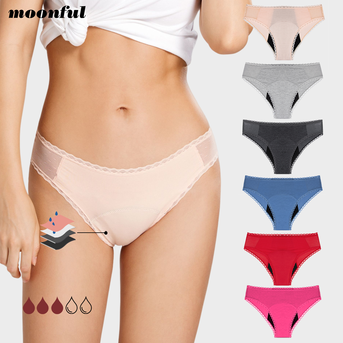 4 Layer Absorbent Menstrual Pa - Period Panty Absorbent ulasan dan harga