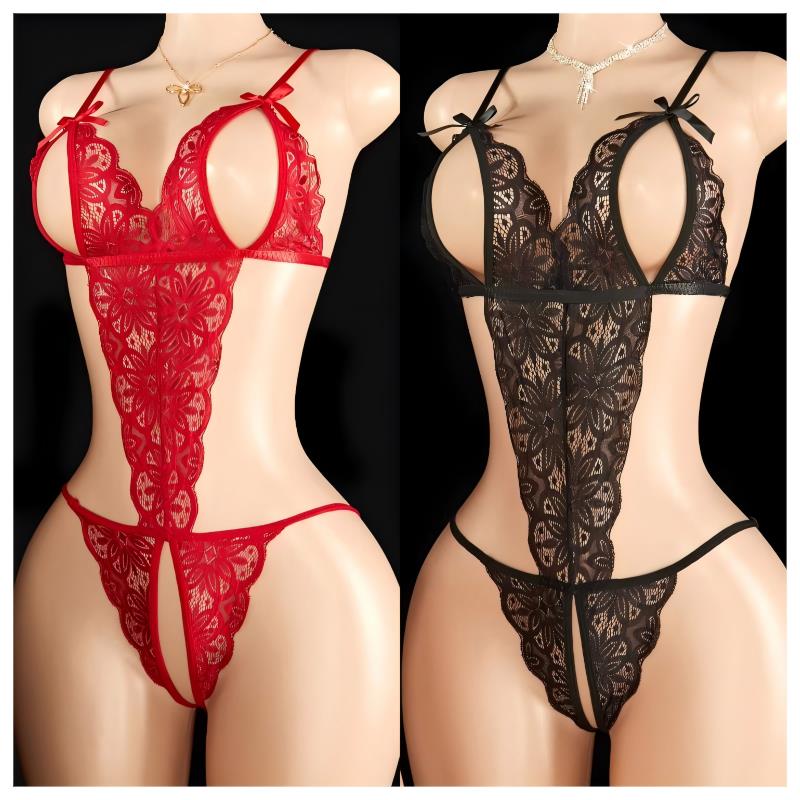 Open Bra Lingerie Set Erotic U - Bodystocking Fishnet ulasan dan harga