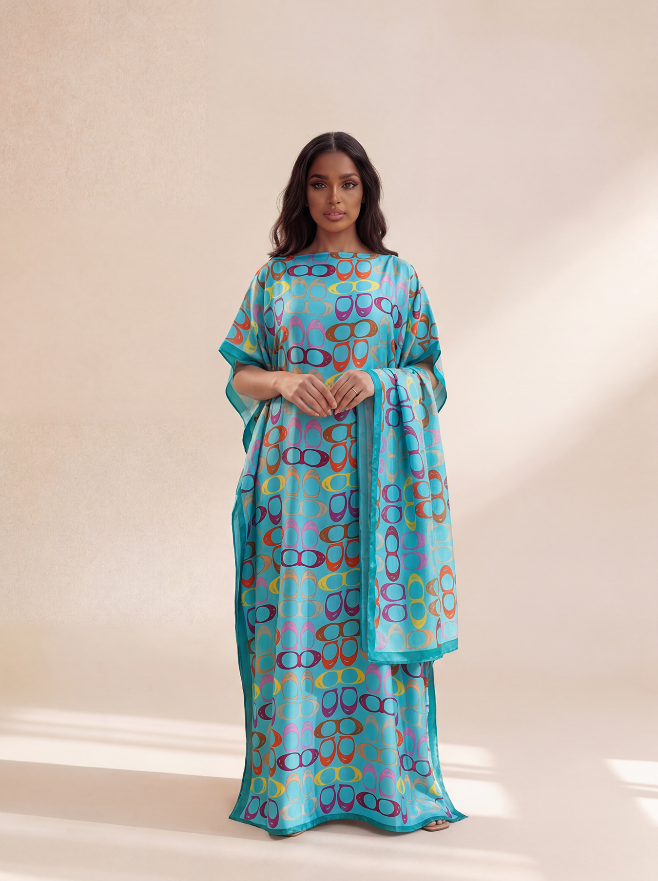 New Style Long Loose Silk Blen - Robe Silk Women ulasan dan harga