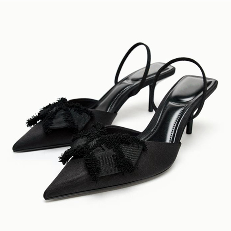Fashion Black Satin Butterfly  - Slip Dress Satin ulasan dan harga