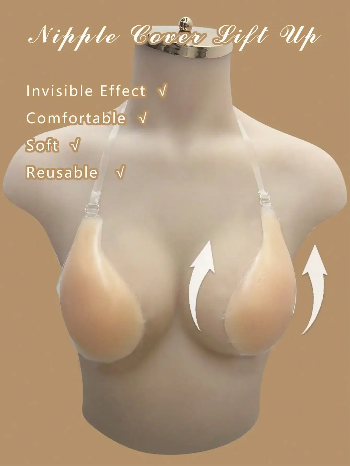 1pc Invisible Backless Straple - Strapless Bra Backless ulasan dan harga