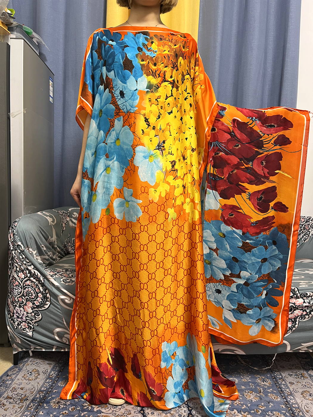 Abayas For Women Dubai Kaftan  - Robe Silk Women ulasan dan harga
