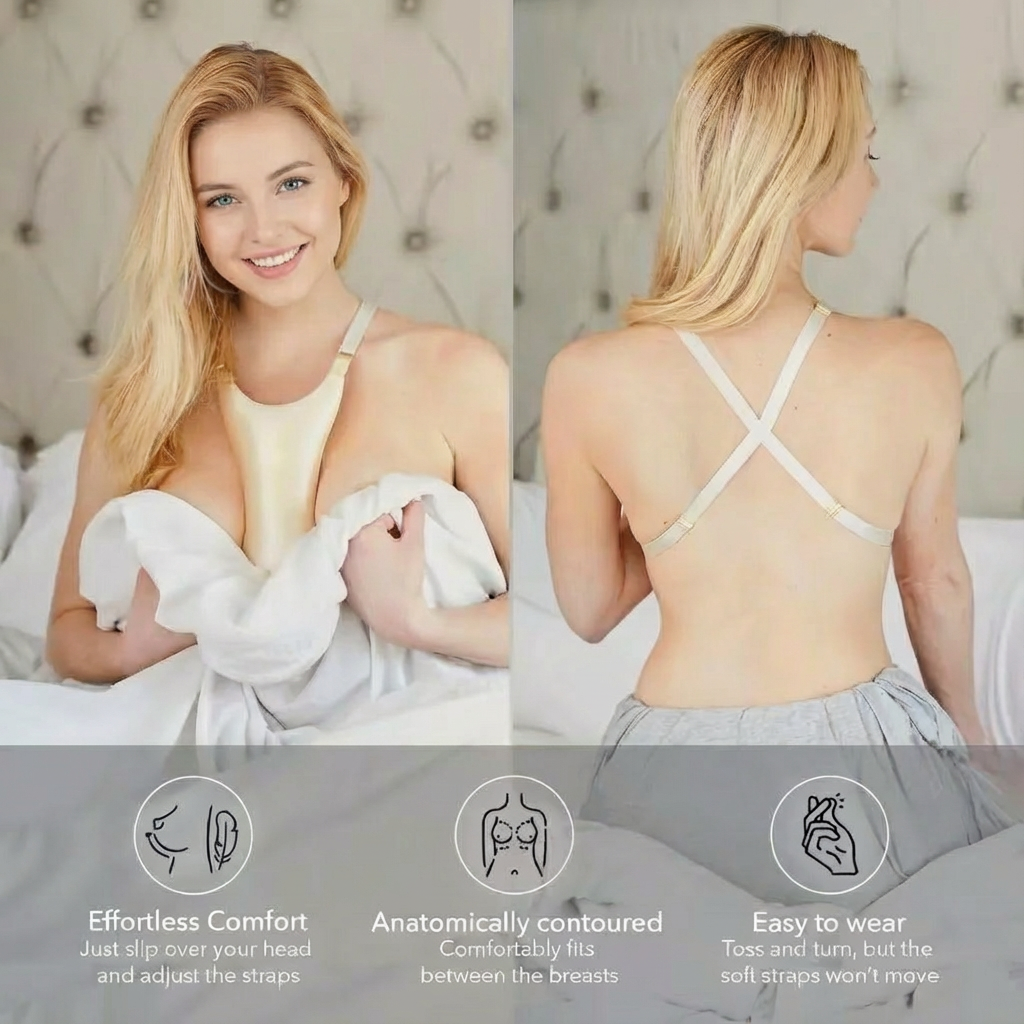 Side Sleeper Pillow for Breast - Nursing Bra Sleep ulasan dan harga